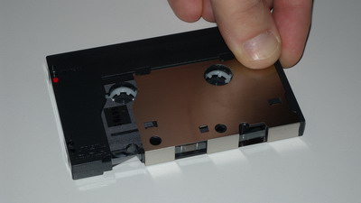 Geöffnete Digital Compact Cassette