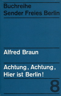 Buchtitel Alfred Braun