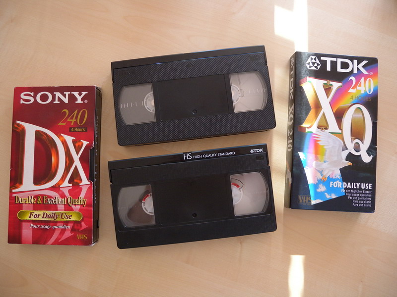 verschiedene VHS-Kassetten